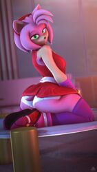  3d_(artwork) 4k 9:16 absurd_res amy_rose anthro blurred_background clothing digital_media_(artwork) domibun dress eulipotyphlan female footwear fur furniture green_eyes hair hedgehog hi_res inside kneeling legwear looking_at_viewer mammal on_table panties pink_body pink_fur pink_hair purple_clothing purple_legwear purple_thigh_highs red_clothing red_dress sega shoes shoulderless_dress sitting sitting_on_table sofa solo sonic_the_hedgehog_(series) source_filmmaker_(artwork) table thick_thighs thigh_highs underwear warfare_amy warfare_machine white_clothing white_panties white_underwear 