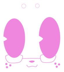  ambiguous_form ambiguous_gender ambiguous_species anthro blackmoonx circle_eyebrows colored_line_art digital_media_(artwork) eyebrows eyewear freckles glasses line_art monochrome pink_and_white pink_line_art solo toony toony_eyes 