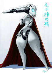 android cony_(la_locura) disney drossel_von_flugel_(fireball) female fireball_(disney) flat_chested hi_res humanoid japanese_text machine not_furry robot robot_humanoid robot_joints solo text thick_thighs translated