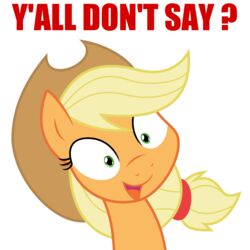 1:1 absurd_res alpha_channel applejack_(mlp) earth_pony english_text equid equine female feral friendship_is_magic hasbro hi_res horse image_macro impact_(font) mamandil mammal meme my_little_pony pony reaction_image simple_background solo text transparent_background