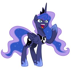 1:1 absurd_res alicorn alpha_channel blue_body blue_eyes blue_feathers blue_fur equid equine feathered_wings feathers female feral friendship_is_magic fur hair hasbro hi_res horn horseshoe mamandil mammal multicolored_hair my_little_pony mythological_creature mythological_equine mythology princess_luna_(mlp) simple_background solo sparkles transparent_background two_tone_hair wings