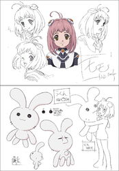  artist_request bunnie expressions female m.o.m.o. multiple_views partially_colored rabbit stuffed_toy translation_request xenosaga 