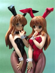  alternate_costume animal_ears asahina_mikuru breasts bunny_ears bunny_outfit bunnysuit female figure gradient gradient_background highres photo solo suzumiya_haruhi_no_yuuutsu toy toys 