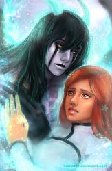  arrancar bleach espada hollow inoue_orihime resurreccion resurreccion:_segunda_etapa ulquiorra_cifer ulquiorra_schiffer 