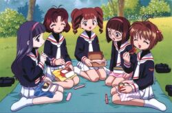  card_captor_sakura chiharu_mihara daidouji_tomoyo kinomoto_sakura lolicon mihara_chiharu picnic sasaki_rika yanagisawa_naoko 