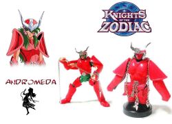  andeomeda_shun andromeda andromeda_shun armor chains cloth femenine figure girly green_hair helmet knights_of_the_zodiac male male_focus multiple_views no_humans photo pink_armor saint_seiya solo toy 