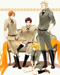  3boys axis_powers_hetalia belgium_(hetalia) female holland_(hetalia) multiple_boys netherlands_(hetalia) southern_italy_(hetalia) spain_(hetalia) 