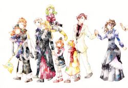  6+girls bad_id bad_pixiv_id blonde_hair closed_eyes dress eva_beatrice frills hime_cut leviathan_(umineko) long_hair mother_and_daughter multiple_boys multiple_girls sakutarou smile stakes_of_purgatory tears umineko_no_naku_koro_ni ushiromiya_battler ushiromiya_eva ushiromiya_kyrie ushiromiya_maria ushiromiya_natsuhi ushiromiya_rosa yanon 