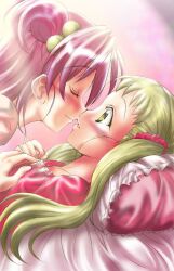  blush closed_eyes kasugano_urara kasugano_urara_(yes!_precure_5) kissing precure pretty_cure yes!_precure_5 yes!_pretty_cure_5 yumehara_nozomi yuri 