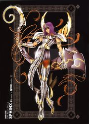  1boy armor armored_boots black_background boots future_studio_(artist) gauntlets gloves highres long_hair male_focus purple_hair saint_seiya solo sphinx_pharaoh 