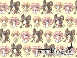  3girls animal_ears carrot cat_ears chibi dog_ears highres ito_noizi komorebi_ni_yureru_tamashii_no_koe kouenji_ayana multiple_girls rabbit_ears sui_(komorebi) tachibana_koharu 