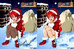  chimney gemini_sunrise sakura_taisen sakura_taisen_v santa_claus snow tagme 