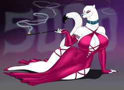  abstract_background absurd_res anthro armwear asian_mythology big_breasts breast_squish breasts choker clothed clothing colored_nails crovirus curvy_figure dipstick_ears dipstick_tail dress ear_markings ear_piercing ear_ring east_asian_mythology elbow_gloves evening_gown eyeglass_chain eyeshadow eyewear female fingerless_gloves footwear fur glasses gloves half-closed_eyes handwear hi_res high_heels hourglass_figure huge_breasts japanese_mythology jewelry kamaitachi keiko_tachibana lipstick long_neck looking_at_viewer makeup mammal markings mature_anthro mature_female multicolored_ears multicolored_tail mustelid mythology nails narrowed_eyes necklace piercing pinup pose pumps ring_piercing small_waist smile smoke smoking smoking_pipe solo squish tail tail_markings thick_thighs white_body white_fur wide_hips yellow_eyes yokai 