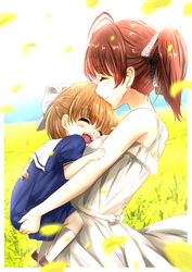  clannad dress furukawa_nagisa okazaki_ushio seifuku sorakane summer_dress 