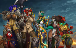  2020 4_arms abs anthro apode armor athletic big_breasts blind blizzard_entertainment breasts brown_body brown_fur canid canine canis chest_tuft claws cleavage_cutout clothed clothing collar cutout digitigrade disability draconcopode ear_piercing ear_ring felid female fluffy fluffy_tail fur furgonomics furry-specific_piercing gauntlets gloves group hair handwear hi_res indrium keyhole_turtleneck legless link2004 looking_away lumi magic magic_user male mammal melee_weapon multi_arm multi_limb naga neck_tuft nix_the_vulpera open_mouth piercing rachael_the_blind red_body reptile ring_piercing scales scalie sekhmet_(link2004) serpentine shareena_(darkwolfpack) size_difference smile snake snake_hood snake_hood_piercing standing sweater sword tail tan_body tan_fur thick_thighs thong topwear tuft turtleneck unconvincing_armor underwear vulpera wand warcraft weapon were werecanid wolf 