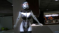  3d edi garry&#039;s_mod mass_effect mass_effect_3 red-tinted_eyewear sedemsto sexually_suggestive tinted_eyewear visor 