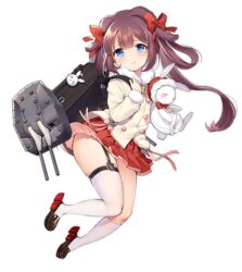  azur_lane blue_eyes blush bow brown_footwear brown_hair closed_mouth coat eyebrows_visible_through_hair female full_body garter_straps hairbow holding holding_stuffed_animal kiyonami_(azur_lane) kneehighs loafers looking_at_viewer official_art philomelalilium red_bow red_skirt shoes single_kneehigh single_thighhigh skindentation skirt solo stuffed_animal stuffed_bunny stuffed_toy thighhighs transparent_background twintails white_legwear 