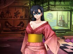  female fuuma_tokiko japanese_clothes kagami kagami_hirotaka kimono lilith-soft taimanin_asagi_battle_arena 