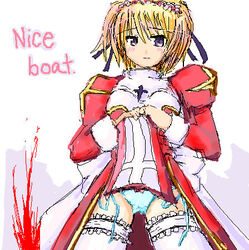  blue_panties bow bow_panties eternalspherex female high_priest_(ragnarok_online) lowres meme nice_boat_(meme) oekaki panties ragnarok_online side-tie_panties solo thighhighs underwear upskirt 