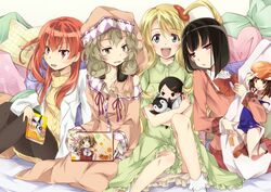  4girls asumi_kana bakemonogatari bird book character_doll commentary_request company_connection computer crossover dakimakura_(object) fuura_kafuka hanazawa_kana hidamari_sketch laptop monogatari_(series) multiple_girls nonaka_ai nora-toro one-piece_swimsuit pani_poni_dash! pantyhose penguin pillow real_life rebecca_miyamoto saitou_chiwa sasami-san@ganbaranai sayonara_zetsubou_sensei school_swimsuit sengoku_nadeko shaft_(company) swimsuit tsukuyomi_sasami voice_actor_connection yagami_kagami yagami_tama yagami_tsurugi yuno_(hidamari_sketch) 