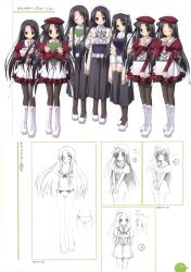  11eyes character_design ozawa_yuu pantyhose seifuku tachibana_kukuri 