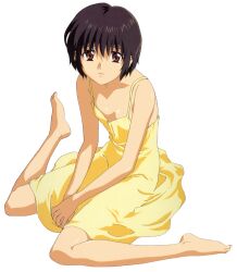  dress no_bra noir screening summer_dress transparent_png yumura_kirika 