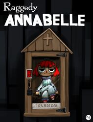  2018 annabelle_(doll) black_eyes cross female glass hair half-closed_eyes hi_res humanoid inanimate_object minus8 narrowed_eyes not_furry raggedy_ann red_hair seductive smile smug solo the_conjuring 