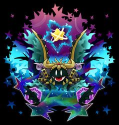  1boy crown horns kirby&#039;s_return_to_dream_land kirby_(series) mahoroa mahoroa_soul male male_focus monster nintendo red_eyes sango_(y1994318) solo spoilers star white_eyes wings 