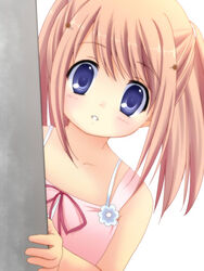  arizuki_shiina bad_id bad_pixiv_id blue_eyes brown_hair dress female hair_ornament hairclip kiseki_(poison) kud_wafter little_busters! long_hair quad_tails smile solo 