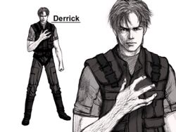  1boy breakdown concept_art derrick_cole lowres male male_focus marine monochrome project_breakdown soldier solo 