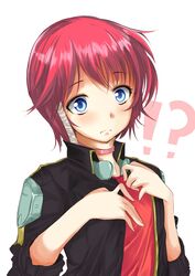  !? bad_hands bad_id bad_pixiv_id blue_eyes blush braid female fiona_gureden frown haruyuki_(yukichasoba) pink_hair short_hair solo super_robot_wars super_robot_wars_original_generation super_robot_wars_original_generation_gaiden super_robot_wars_reversal upper_body 