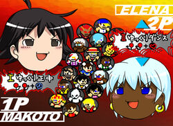  4girls 6+boys ahoge akuma_(street_fighter) alex_(street_fighter) black_hair blue_eyes blush casa character_select chun-li commentary_request dark_skin dudley earrings elena_(street_fighter) fake_screenshot fighting_game final_fight hoop_earrings hugo_andore ibuki_(street_fighter) jewelry ken_masters makoto_(street_fighter) mega_man_(classic) mega_man_(series) multiple_boys multiple_girls necro_(street_fighter) oro_(street_fighter) parody pixel_art q_(street_fighter) remy_(street_fighter) ryu_(street_fighter) sean_matsuda short_hair street_fighter street_fighter_iii_(series) translated twelve urien very_dark_skin white_hair yang_lee yukkuri_shiteitte_ne yun_lee 