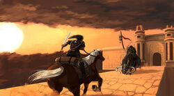  3boys artist_request colin_(zelda) horse hylian_shield king_bulblin link multiple_boys photoshop_(medium) shield shield_on_back sword the_legend_of_zelda the_legend_of_zelda:_twilight_princess weapon 