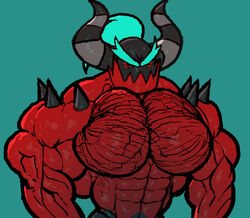  angry biceps blue_hair closed_eyes flexing hair horn humanoid male muscular muscular_humanoid muscular_male pecs ripped-saurian sega solo sonic_the_hedgehog_(series) spikes the_deadly_six zavok zeti 