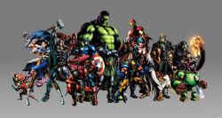  albert_wesker amaterasu capcom captain_america chris_redfield chun-li crossover dante dante_(devil_may_cry) deadpool devil_may_cry doctor_doom dr_doom felicia headband highres hulk iron_man marvel marvel_vs._capcom marvel_vs._capcom_3 marvel_vs_capcom marvel_vs_capcom_3 morrigan_aensland pose ryuu_(street_fighter) spider-man steve_rogers sunglasses super-skrull vampire_(game) viewtiful_joe viewtiful_joe_(character) wallpaper wolverine 