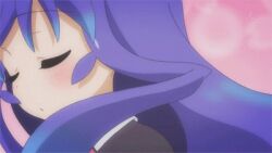  acchi_kocchi ahoge animated animated blue_eyes blue_hair lowres miniwa_tsumiki 