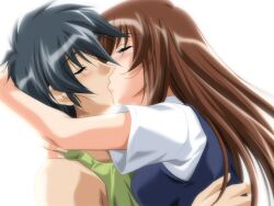  blush closed_eyes kissing mizuno_ryoko tsuki_possession uncensored yamane_masahiro zyx 