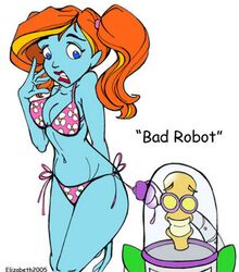  2d bikini blue-skinned_female blue_skin buzz_lightyear_of_star_command disney mira_nova pixar xr 