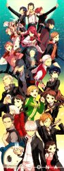  aegis amada_ken amagi_yukiko aragaki_shinjirou arisato_minato doujima_nanako ebisushi female_protagonist_(p3) gun hanamura_yousuke headphones kirijou_mitsuru koromaru kujikawa_rise kuma_(persona_4) megane megaten mochizuki_ryouji persona persona_3 persona_4 sanada_akihiko satonaka_chie seifuku shirogane_naoto tatsumi_kanji yamagishi_fuuka 