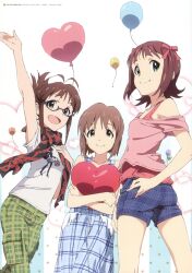  akizuki_ritsuko amami_haruka hagiwara_yukiho megane the_idolm@ster 