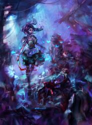  alice:_madness_returns alice_liddell_(american_mcgee&#039;s_alice) american_mcgee&#039;s_alice bad_id bad_pixiv_id blood boots bug butterfly dress female juunisen knife pantyhose photoshop_(medium) underwater 