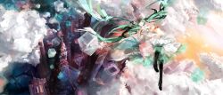  h2so4kancel hatsune_miku landscape tagme vocaloid 