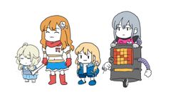  4girls :3 ^_^ bad_id bad_twitter_id blonde_hair bone brown_hair closed_eyes cosplay crossover cterminus frisk_(undertale) frisk_(undertale)_(cosplay) futaba_anzu grey_hair idolmaster idolmaster_cinderella_girls inactive_account long_hair mettaton mettaton_ex mettaton_ex_(cosplay) microphone moroboshi_kirari multiple_girls papyrus_(undertale) papyrus_(undertale)_(cosplay) robot sans_(undertale) sans_(undertale)_(cosplay) slippers takamine_noa undertale yusa_kozue 