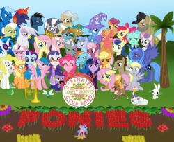  absurd_res accessory alicorn alligator alligatorid angel_(mlp) anthro apple_bloom_(mlp) applejack_(mlp) arthropod avian baritone beak big_macintosh_(mlp) blue_body blue_feathers blue_fur blueshift2k5 bonbon_(mlp) bow_(feature) bow_accessory bow_ribbon canid canine canis centered_hair_bow cheerilee_(mlp) clothing colored crocodilian cupcake cutie_mark cutie_mark_crusaders_(mlp) derpy_hooves digital_drawing_(artwork) digital_media_(artwork) doctor_whooves_(mlp) domestic_cat domestic_dog domestic_pet dragon drum ear_piercing earth_pony english_text equid equine eyeshadow eyewear facial_hair feathered_wings feathers felid feline felis female feral firefly_(pre-g4) flower fluttershy_(mlp) food friendship_is_magic frosting fur garden gilda_(mlp) glasses granny_smith_(mlp) group gryphon gummy_(mlp) hair hair_accessory hair_ribbon hairbow hasbro hat headgear headwear hi_res horn horse insects lagomorph large_group leporid looking_at_viewer lyra_heartstrings_(mlp) makeup male mammal mayor_mare_(mlp) mlp_g1 moustache multicolored_hair musical_instrument my_little_pony my_little_pony_&#039;n_friends mythological_avian mythological_creature mythological_equine mythological_scalie mythology old opalescence_(mlp) parasprite_(mlp) parody pegasus percussion_instrument piercing pince-nez pink_body pink_fur pinkie_pie_(mlp) plant pony posey_(pre-g4) pre-g4 princess princess_celestia_(mlp) princess_luna_(mlp) purple_hair rabbit rainbow_dash_(mlp) rainbow_hair rarity_(mlp) reptile ribbons royalty scalie scootaloo_(mlp) sgt._pepper&#039;s_lonely_hearts_club_band snails_(mlp) snips_(mlp) sparkler_(mlp_g1) spike_(mlp) stripes style_emulation surprise_(pre-g4) sweetie_belle_(mlp) tail text the_beatles toy tree trixie_(mlp) twilight_(mlp) twilight_sparkle_(mlp) two_tone_hair unicorn vinyl_scratch_(mlp) white_body white_fur wings winona_(mlp) wood young young_anthro zebra zecora_(mlp) 