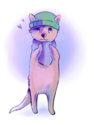  2016 2_fingers 3_fingers an_otter_of_mine black_nose blue_eyes blue_scarf brown_tail clothed clothing colored digital_drawing_(artwork) digital_media_(artwork) feral fingers fur fur_markings green_clothing green_hat green_headwear green_toque hat headgear headwear heart_symbol hi_res long_tail looking_at_viewer male mammal markings mustelid nathan_otterson otter partially_clothed raised_arm scarf shaded shadnoir simple_background smile smiling_at_viewer solo standing tail toque whiskers 