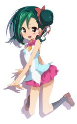  blush brown_eyes green_hair kotori_mizuki mizuki_kotori_(yuu-gi-ou_zexal) pettanko school_uniform short_hair skirt tagme yellow_eyes yu-gi-oh! yu-gi-oh! yu-gi-oh!_zexal yugioh_zexal yugiou yuu-gi-ou_zexal 