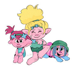  1:1 2024 3_toes 4_fingers absurd_res all_fours artist_name bandage bandage_on_face beanie bent_arm bent_legs black_eyes blonde_hair blue_arms blue_clothing blue_hair blue_leotard blush blush_lines closed_eyes closed_smile clothed clothed_female clothed_humanoid clothed_male clothing colored cooper_(trolls) digital_drawing_(artwork) digital_media_(artwork) dreamworks english_description eyebrow_through_hair eyebrows eyelashes feet female female_humanoid fingers fur green_beanie green_clothing green_hair_tie green_hairband green_hat green_headwear green_leotard green_wristband group hair hand_on_knee hand_on_leg hand_on_own_knee hand_on_own_leg hat headgear headwear hi_res humanoid humanoid_pointy_ears larger_female larger_humanoid leotard light lighting male male_humanoid mouth_closed multicolored_body multicolored_fur not_furry pink_body pink_fur pink_hair pink_skin pink_tongue pointy_ears ponytail poppy_(trolls) purple_body purple_fur purple_nose shaded short_hair sibling_(lore) simple_background sister_(lore) sisters_(lore) sitting size_difference smaller_female smaller_humanoid smaller_male smile smiling_at_viewer teeth text thinking_with_portals toes tongue tongue_out translucent translucent_hair trio troll_(mythology) troll_(trolls) trolls_(dreamworks) twintails two_tone_body two_tone_fur viva_(trolls) wavy_hair white_background wolflly10 