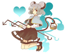  animal_ears bad_id bad_pixiv_id commentary_request female makiko mouse_ears nazrin photoshop_(medium) short_hair solo tail touhou 