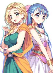  bianca cleavage dragon_quest dragon_quest_v dress flora gan 