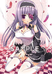  dream_c_club dream_c_club_(series) eyepatch female mari_(dream_c_club) sazaki_ichiri solo thighhighs wings zettai_ryouiki 